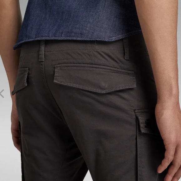 G-Star Raw Rovic Zip 3D Straight Tapered Grey Cargo Men’s Pants size 32 X 32 - Picture 4 of 16